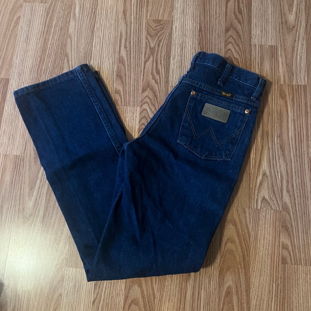 Wrangler Dark Blue Straight Jeans